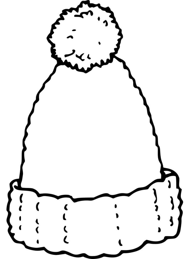 Free printable Winter Hat coloring page #191295 from Objects collection