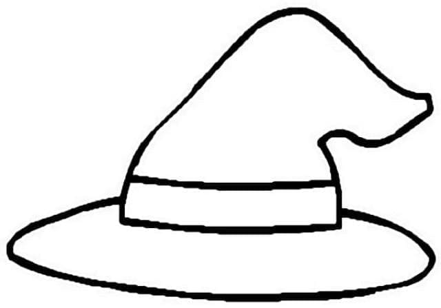 Free printable Witch Hat coloring page #203987 from Objects collection
