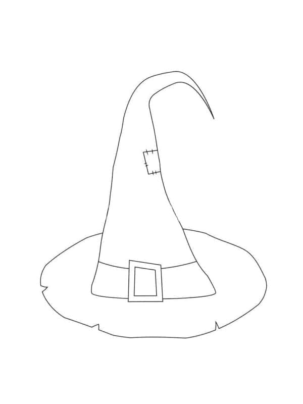 Free printable Witch Hat coloring page #203990 from Objects collection