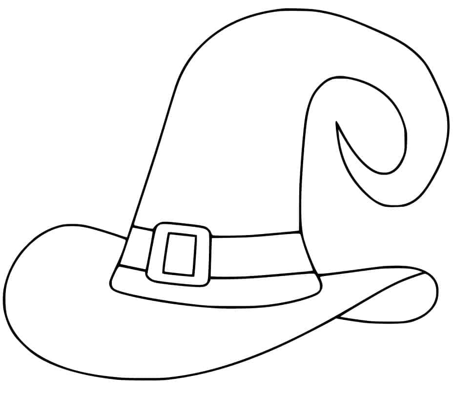 Free printable Witch Hat coloring page #204005 from Objects collection