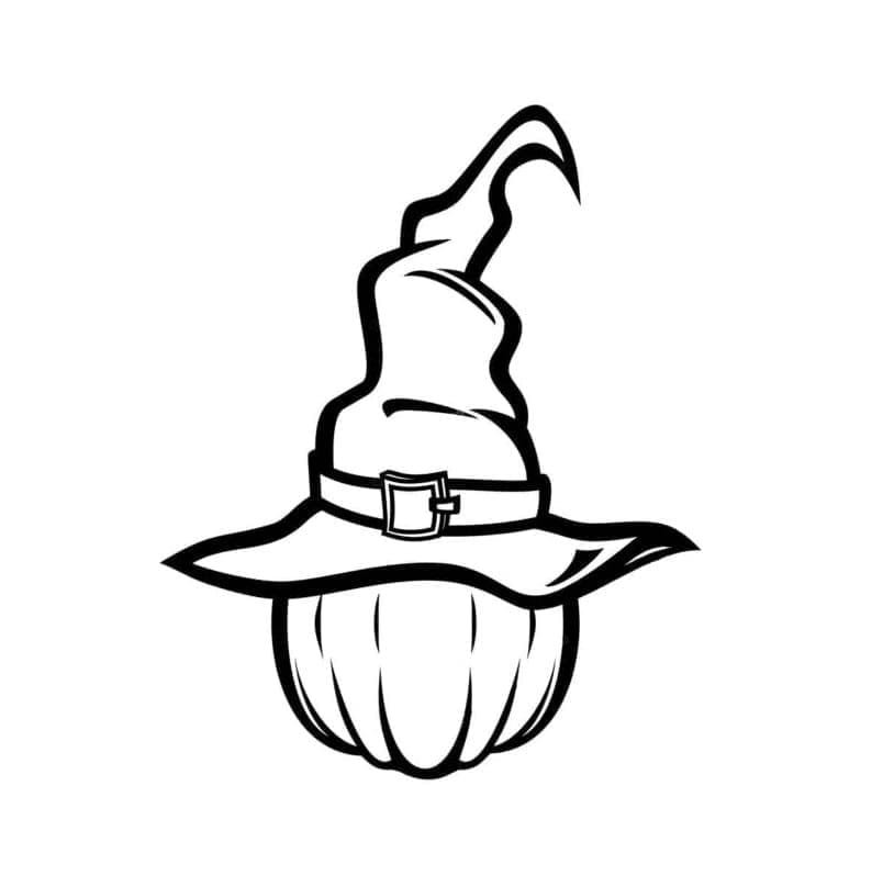 Free printable Witch Hat coloring page #204012 from Objects collection