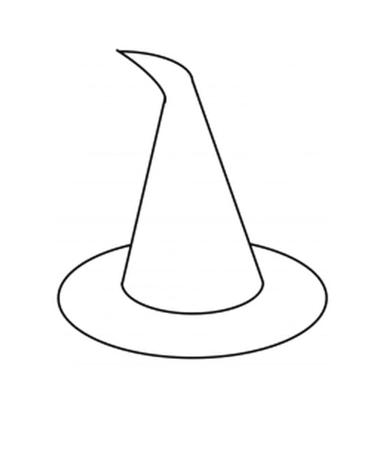 Free printable Witch Hat coloring page #204016 from Objects collection