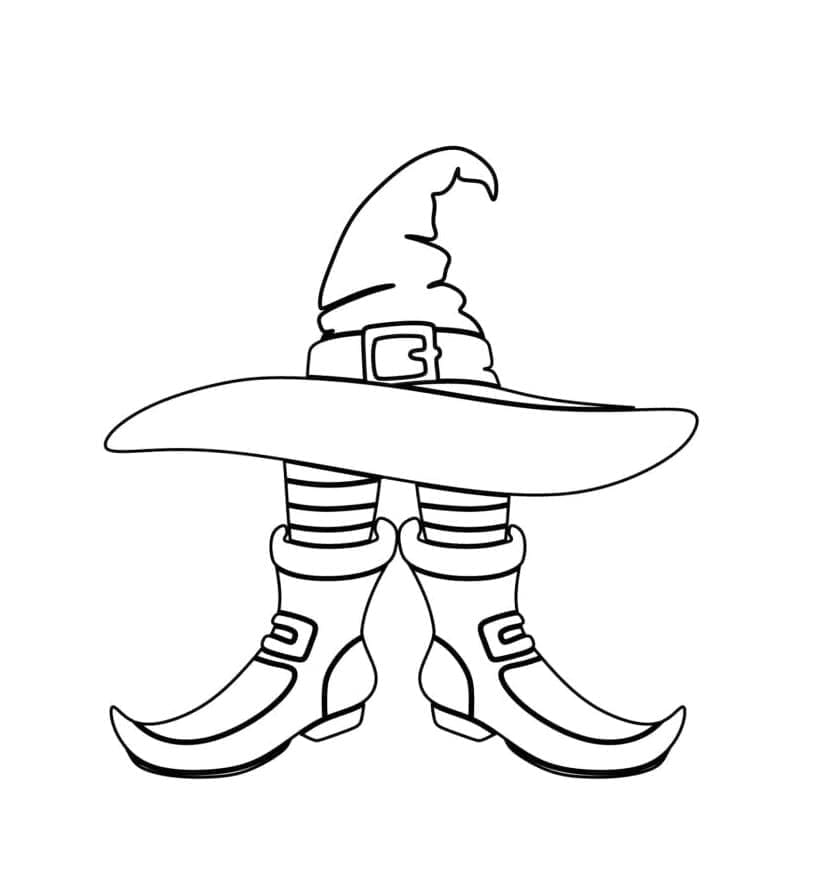 Free printable Witch Hat coloring page #204020 from Objects collection