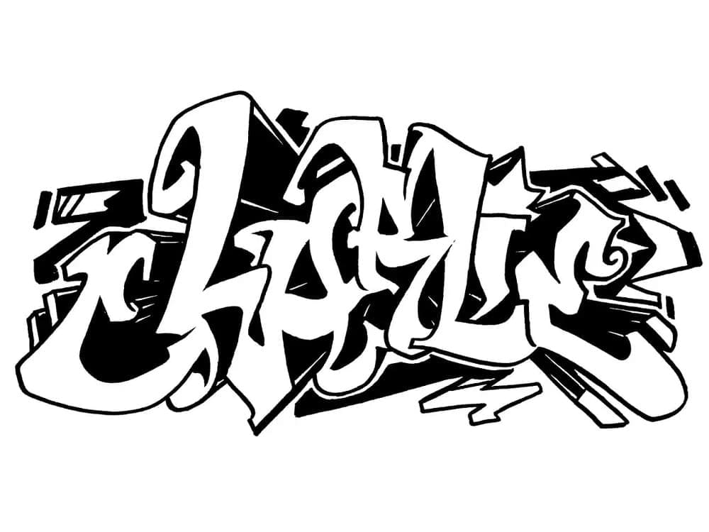Free printable Graffiti coloring page #192203 from Others collection