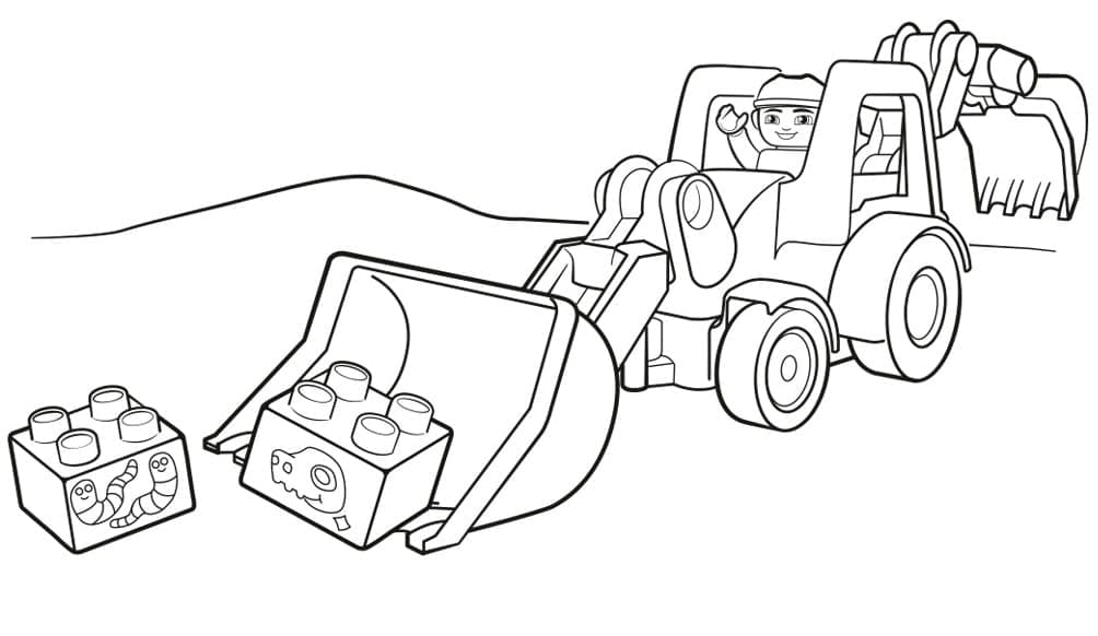 Free printable Backhoe coloring page #209343 from Transportation collection