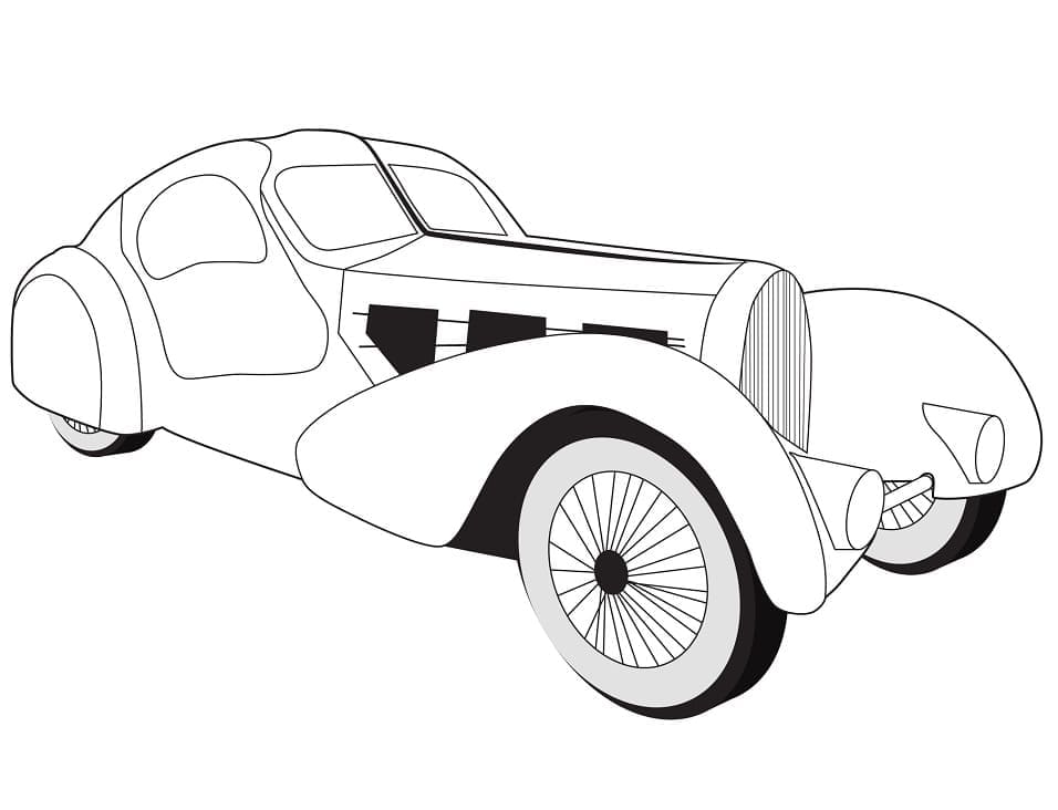 Free printable Bugatti coloring page #174798 from Transportation collection