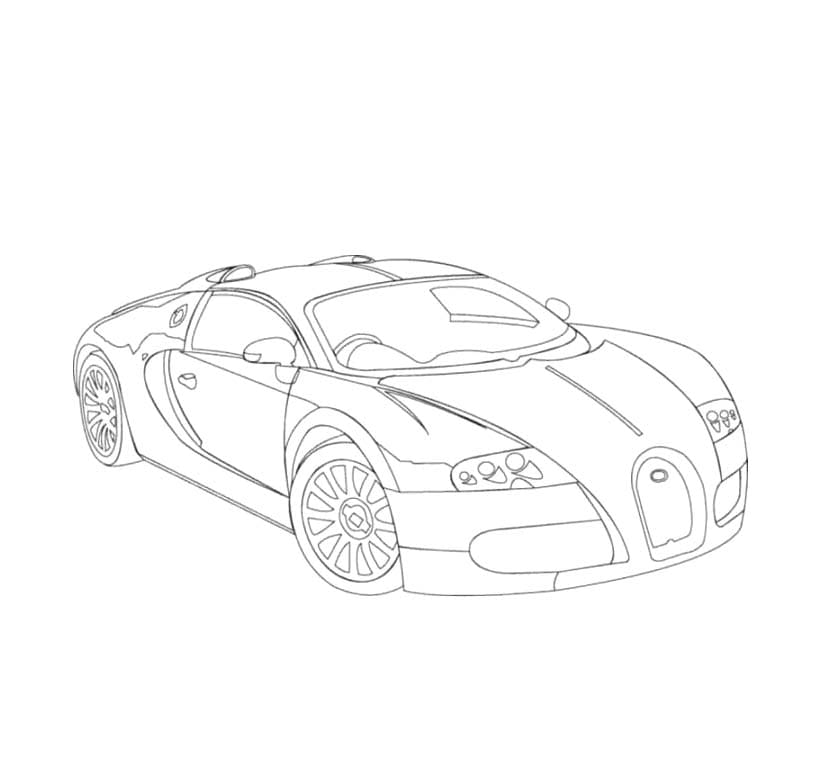 Free printable Bugatti coloring page #218669 from Transportation collection