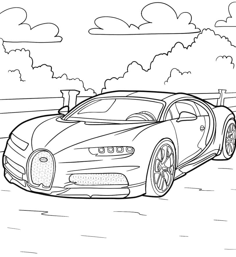 Free printable Bugatti coloring page #218671 from Transportation collection