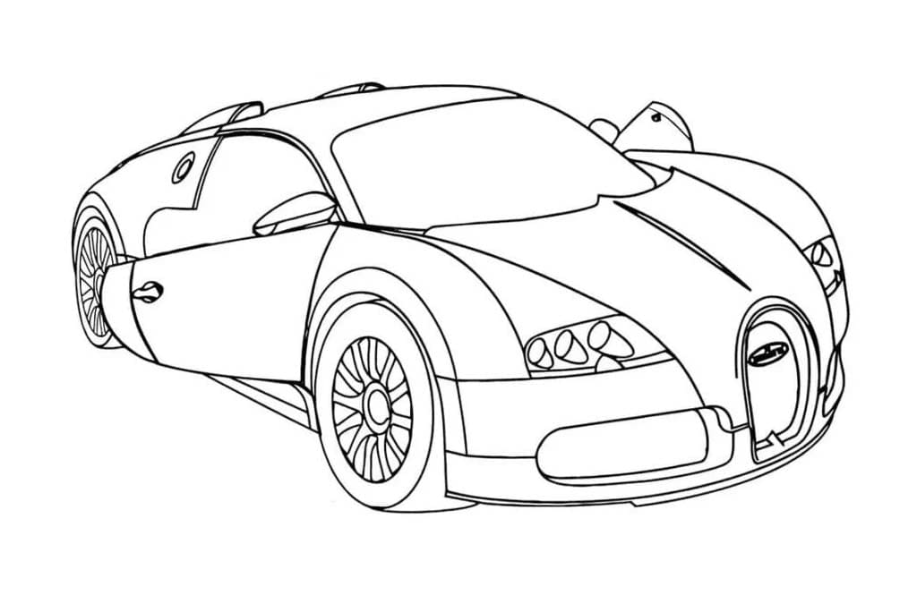 Free printable Bugatti coloring page #218685 from Transportation collection