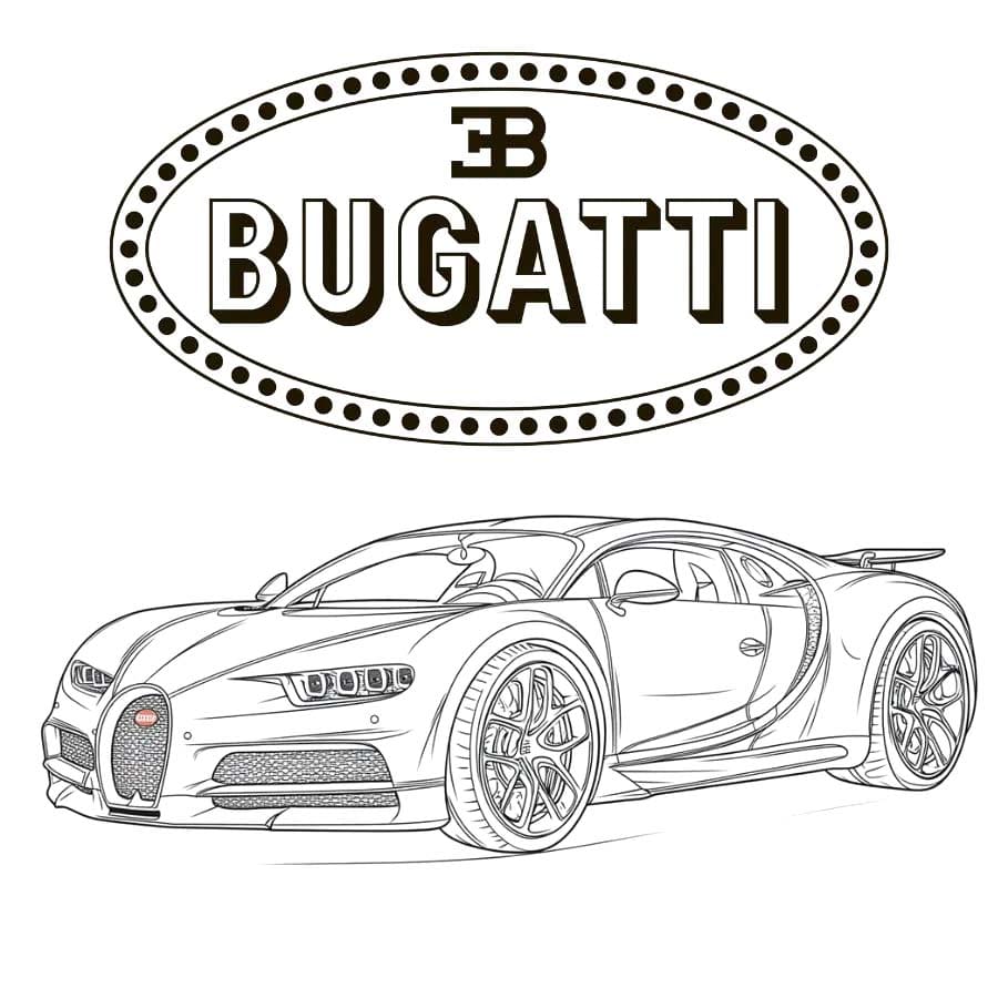 Free printable Bugatti coloring page #218687 from Transportation collection