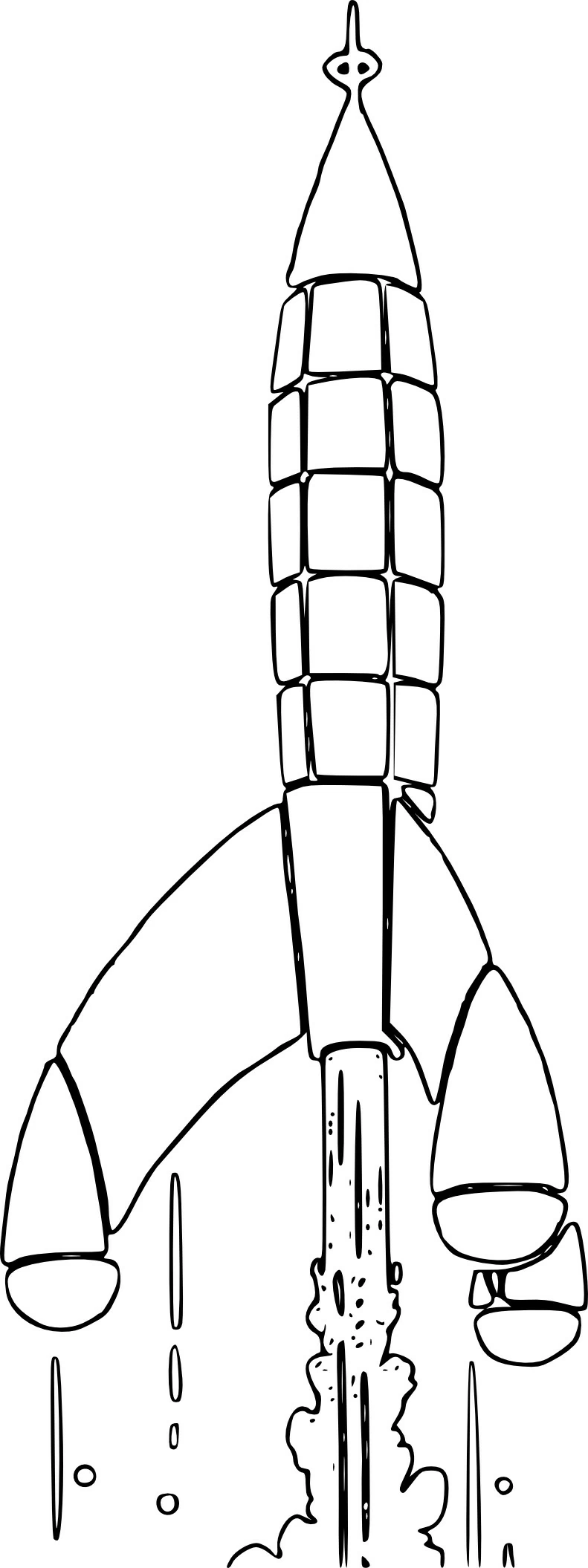 Free printable Rocket coloring page #140064 from Transportation collection