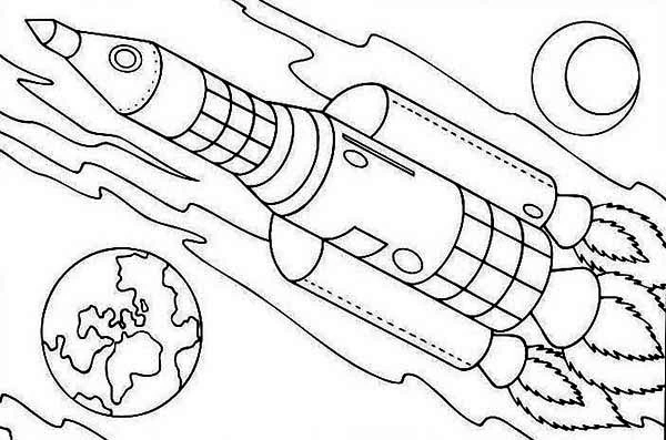 Free printable Rocket coloring page #140096 from Transportation collection