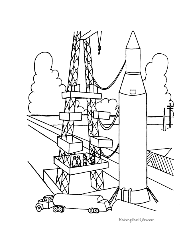 Free printable Rocket coloring page #140156 from Transportation collection