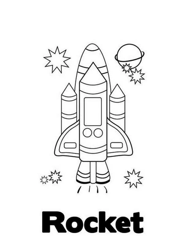 Free printable Rocket coloring page #140244 from Transportation collection