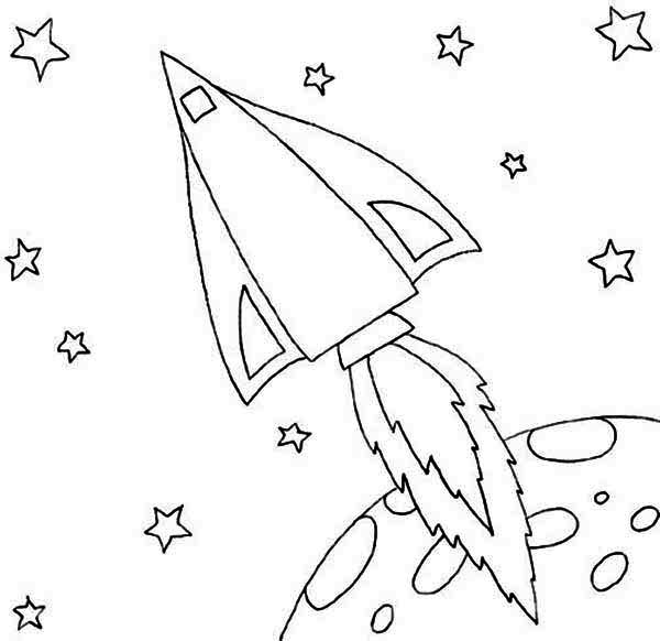 Free printable Rocket coloring page #140261 from Transportation collection
