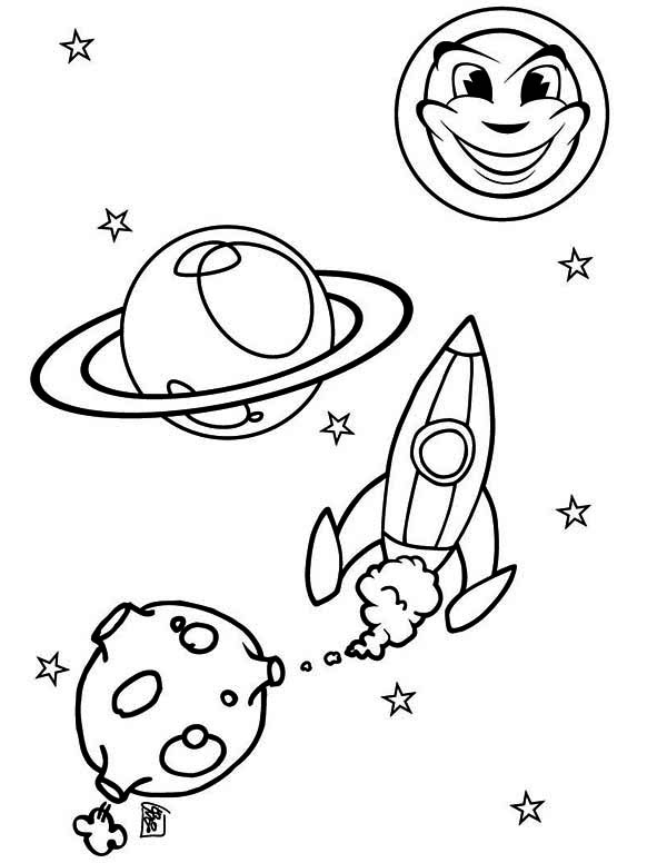 Free printable Rocket coloring page #140292 from Transportation collection