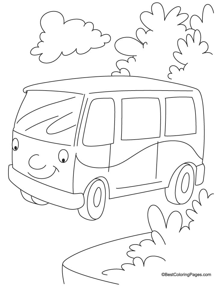 Free printable Van coloring page #145105 from Transportation collection