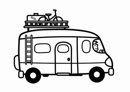 Free printable Van coloring page #145111 from Transportation collection
