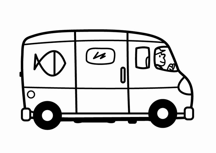 Free printable Van coloring page #145401 from Transportation collection