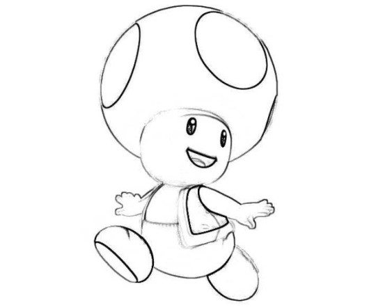 Free printable Toad coloring page #170233 from Video Games collection