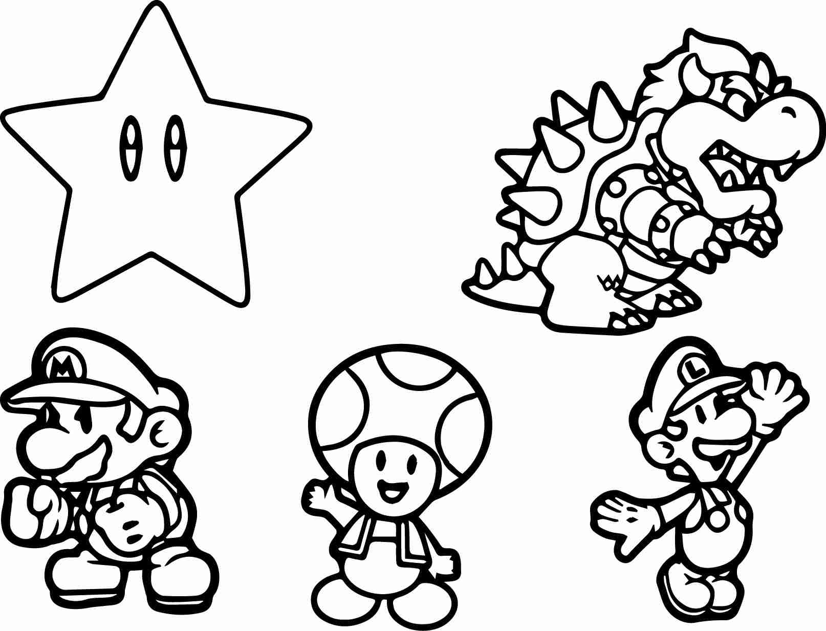Free printable Toad coloring page #170234 from Video Games collection