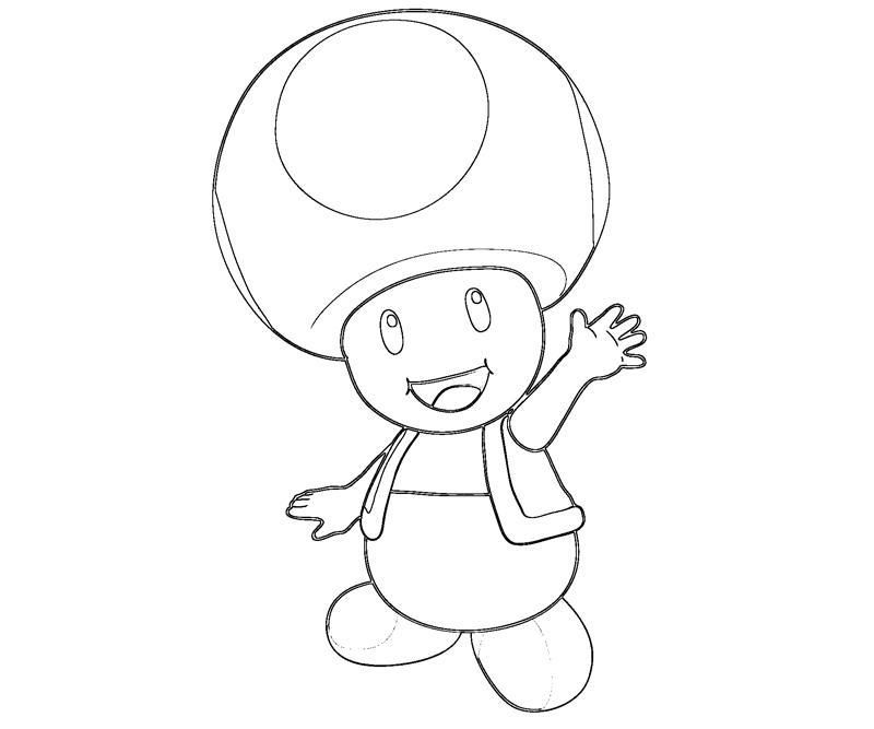 Free printable Toad coloring page #170235 from Video Games collection
