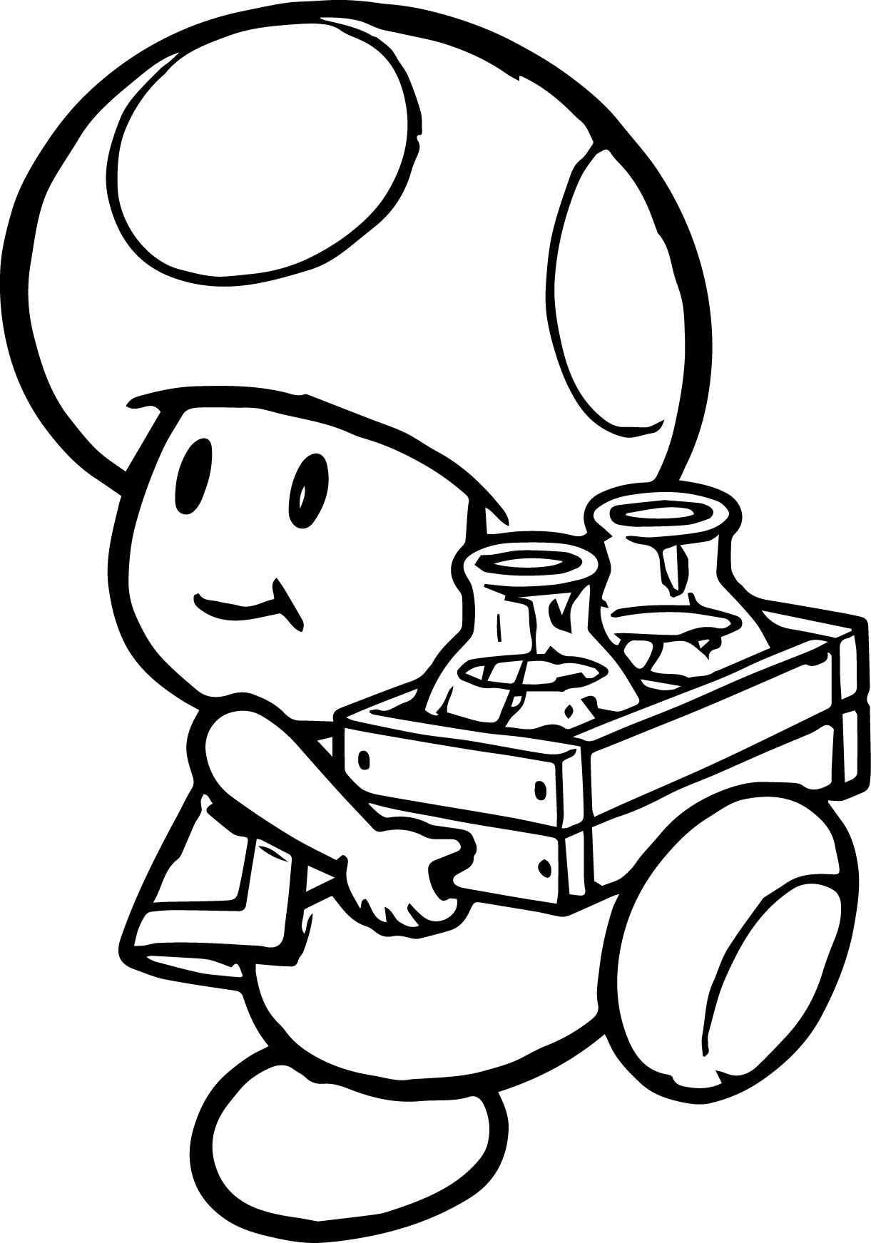 Free printable Toad coloring page #170245 from Video Games collection