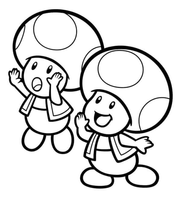 Free printable Toad coloring page #214953 from Video Games collection