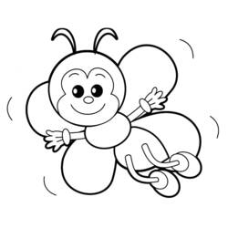 Bee (Animals) coloring page #103 to print and color