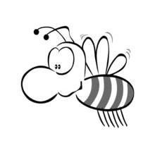 Bee (Animals) coloring page #167 to print and color