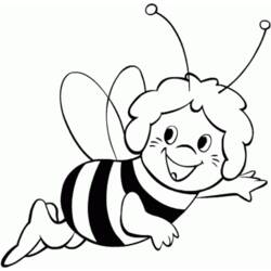 Bee (Animals) coloring page #89 to print and color