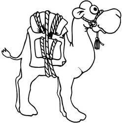 Camel (Animals) coloring page #1663 to print and color