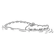 Crocodile (Animals) coloring page #4860 to print and color