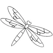 Dragonfly - Free printable coloring pages