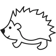 Hedgehog - Free printable coloring pages