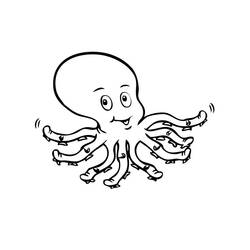 Octopus (Animals) coloring page #19068 to print and color