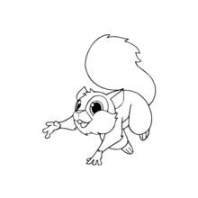 Squirrel (Animals) coloring page #6167 to print and color