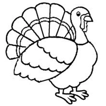 Turkey - Free printable coloring pages