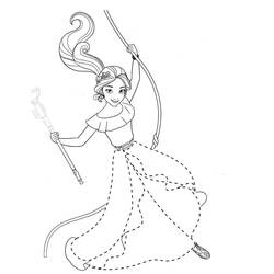 Elena of Avalor - Free printable coloring pages