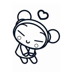 Pucca - Free printable coloring pages