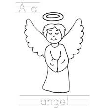 Angel - Free printable coloring pages