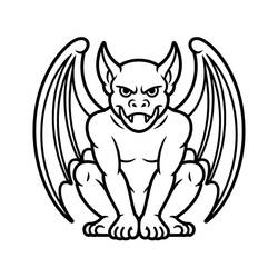 gargoyle - Free printable coloring pages