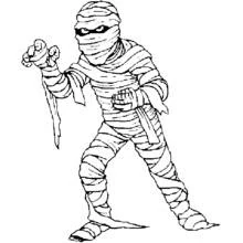 Mummy - Free printable coloring pages
