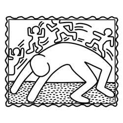 Keith Haring - Free printable coloring pages