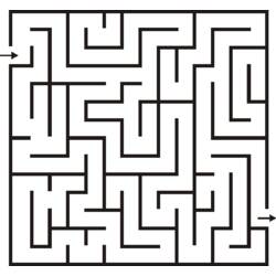 Labyrinths - Free printable coloring pages