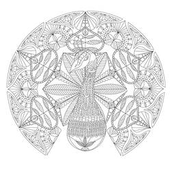 Difficult Mandalas (Mandalas) coloring page #209901 to print and color