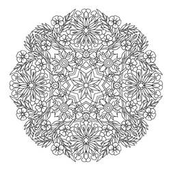 Difficult Mandalas - Free printable coloring pages
