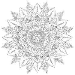 Difficult Mandalas (Mandalas) coloring page #209929 to print and color