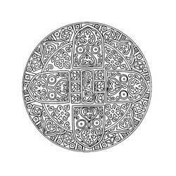 Difficult Mandalas (Mandalas) coloring page #209941 to print and color