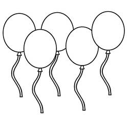 Balloon (Objects) coloring page #169586 to print and color